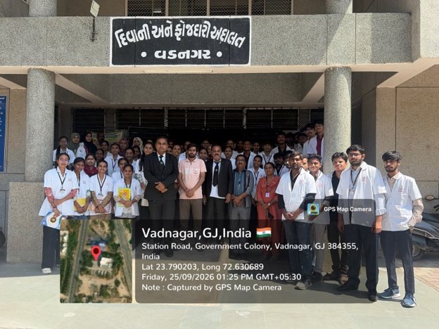 Report on Court Visit for Second Year BAMS Students (batch 24-25)
Dept- DEPARTMENT OF AGADTANTRA EVAM VIDHI VAIDHYAK 
