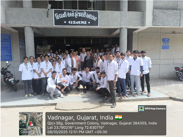 Court visit At Civil court , Vadnagar 