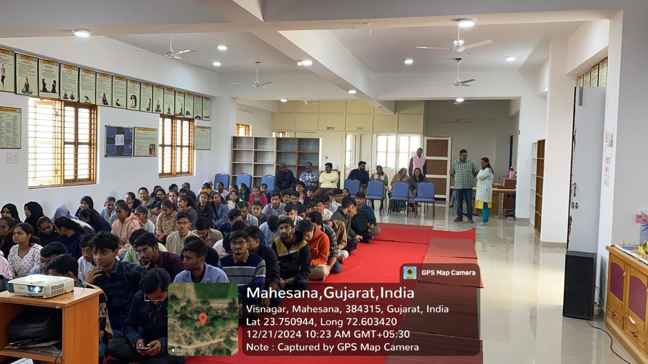 CELEBRATION OF 1st World Meditation Day on 21/12/2024 Department of Swasthavritta & Yoga