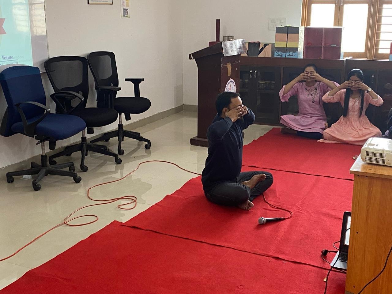 CELEBRATION OF 1st World Meditation Day on 21/12/2024 Department of Swasthavritta & Yoga